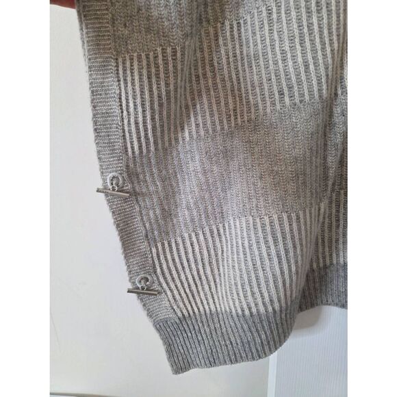 Barbour Grey Wool Poncho S - Picture 3 of 11